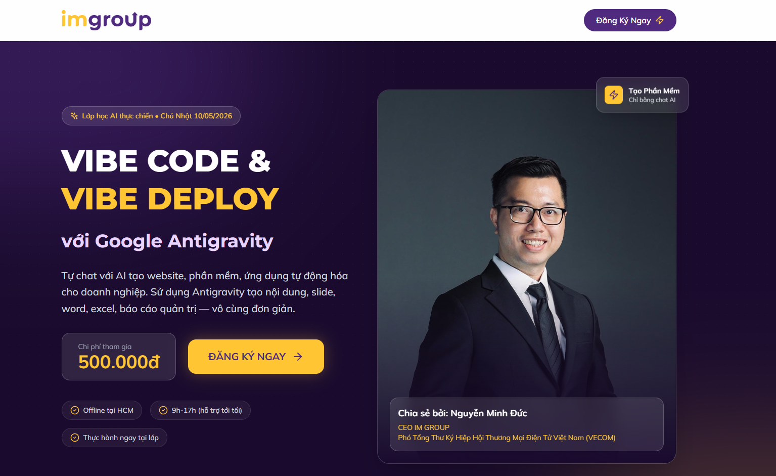 Vibe Code & Vibe Deploy - IM GROUP